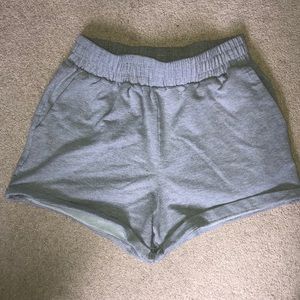 MESHKI Hi-Rise Boyfriend Shorts